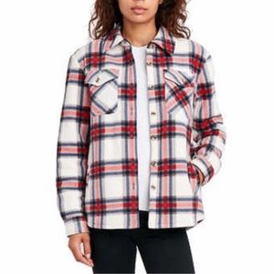 Sage Women’s Plush Plaid Shacket